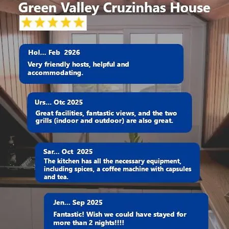Daire Valley Cruzinhas House With Fireplace & Bbq *